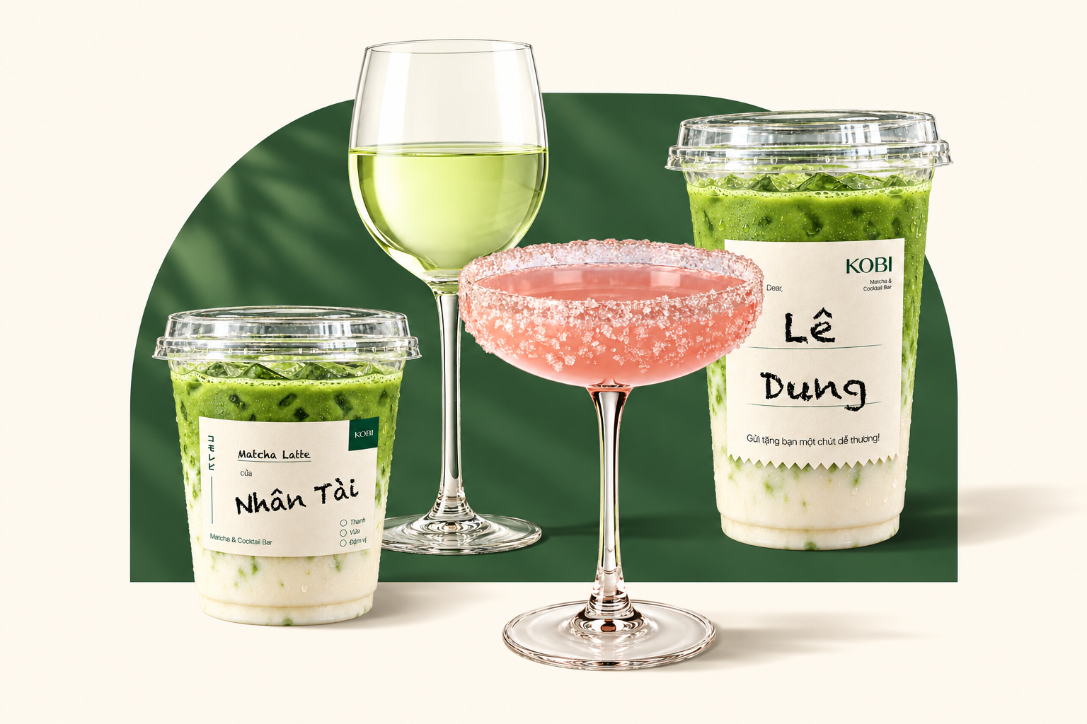 Matcha và cocktail trong thế giới đồ uống KOBI Saigon